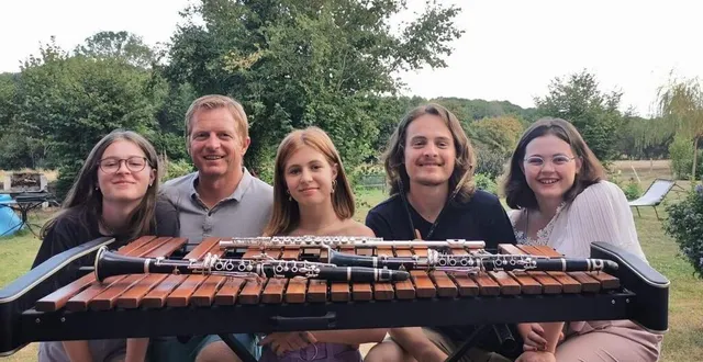 photo  de gauche à droite : coline, olivier, maud, pierre et annaëlle lebert.  &copy;  archives 