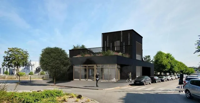 photo  le projet de la virgule sur le square près de la gare de sablé-sur-sarthe n’est plus dans les moyens financiers de la communauté de communes, qui préfère l’ajourner.  &copy;  cabinet d’architectes atelier l2 