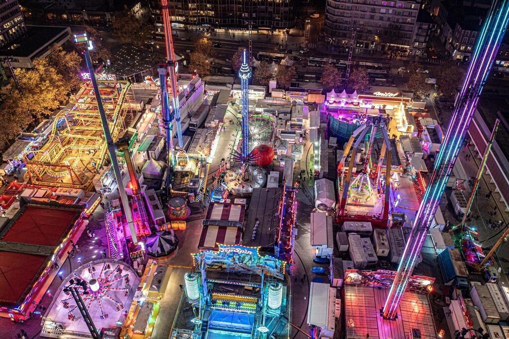 Les superbes images de la fête foraine de Rennes vue du ciel Rennes