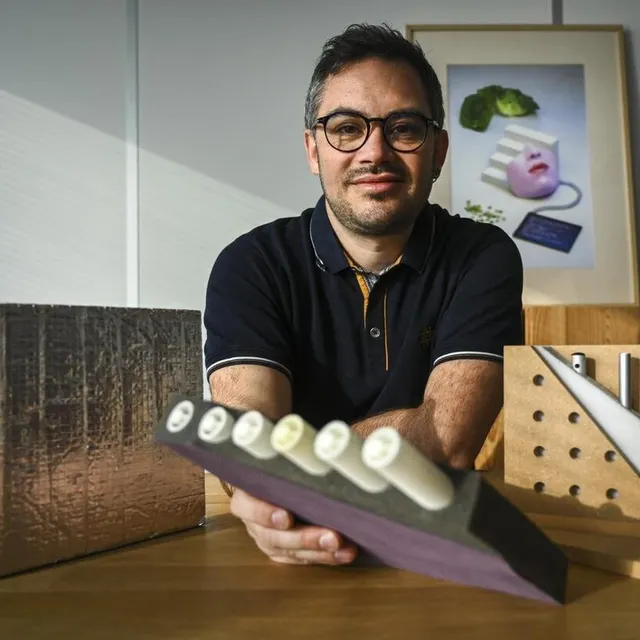 photo clément lagarrigue, dirigeant fondateur de la start-up metacoustic, développe un nouveau type d’isolant phonique, applicable aux transports.  ©  photo le maine libre denis lambert