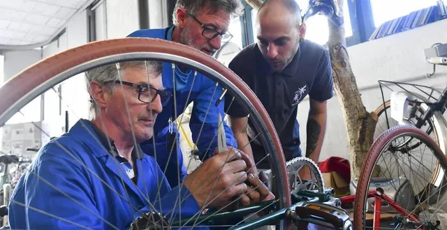 photo  l’atelier d’autoréparation de vélos, rue des acacias au mans, a ouvert en 2017.  &copy;  archives le maine libre 