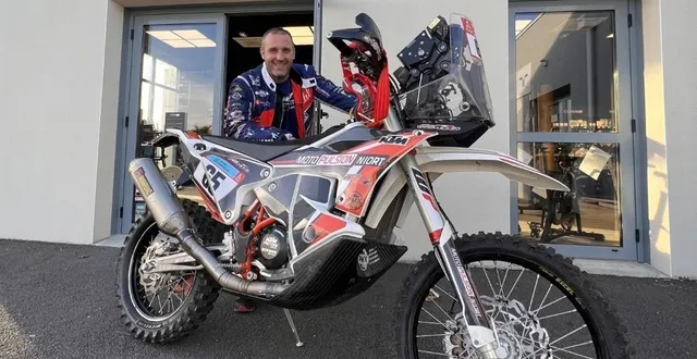 photo  le créchois guillaume chollet pilotera pour la première fois une ktm sur le dakar.  &copy;  co 