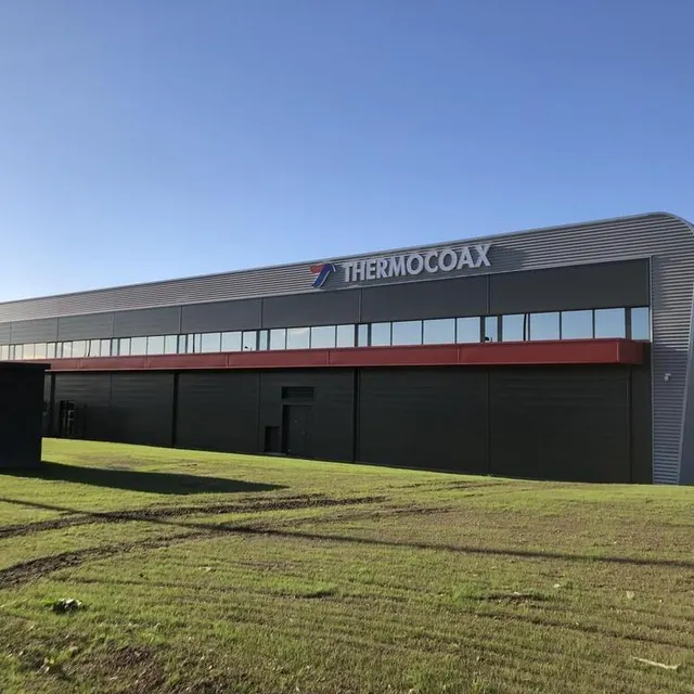 photo le site flambant neuf de l’entreprise thermocoax à caligny (orne), où le déménagement a commencé le 4 octobre 2021.  ©  ouest-france