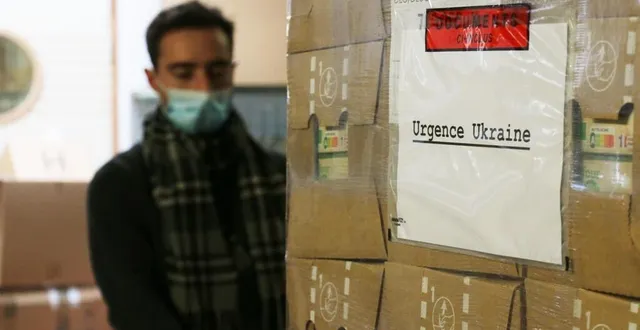 photo  l’entreprise fléchoise efilog logistique a fait partir, en mars 2022, plusieurs camions transportant des dizaines de palettes de dons, direction l’ukraine.  &copy;  archives ouest-france 