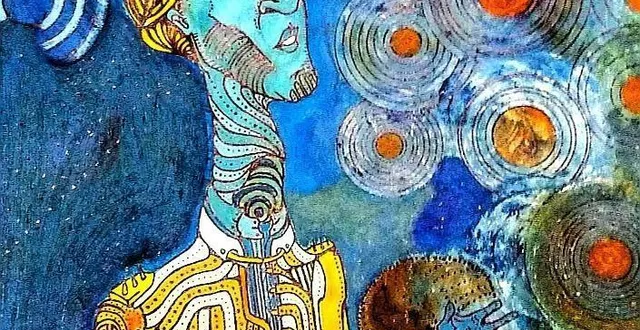 photo  l’une des œuvres colorées de valentin touchard.  &copy;  valentin touchard 