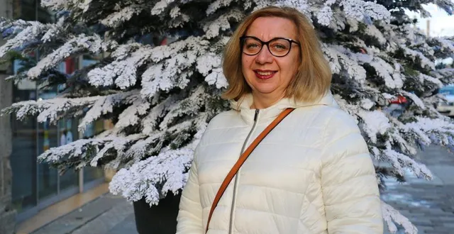 photo  larissa était la première réfugiée ukrainienne à arriver à alençon, début mars 2022.  &copy;  ouest-france 