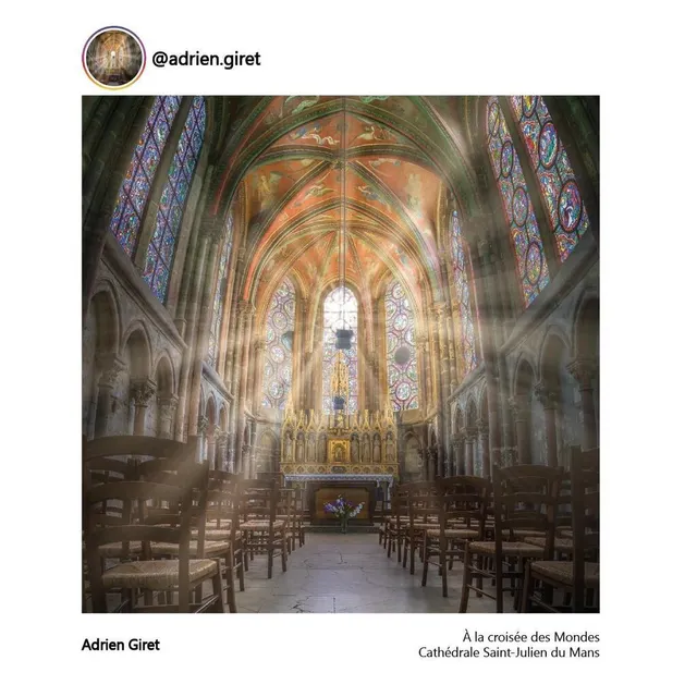 photo la cathédrale du mans inspire toujours les photographes.  ©  adrien giret/ conseil départemental de la sarthe.