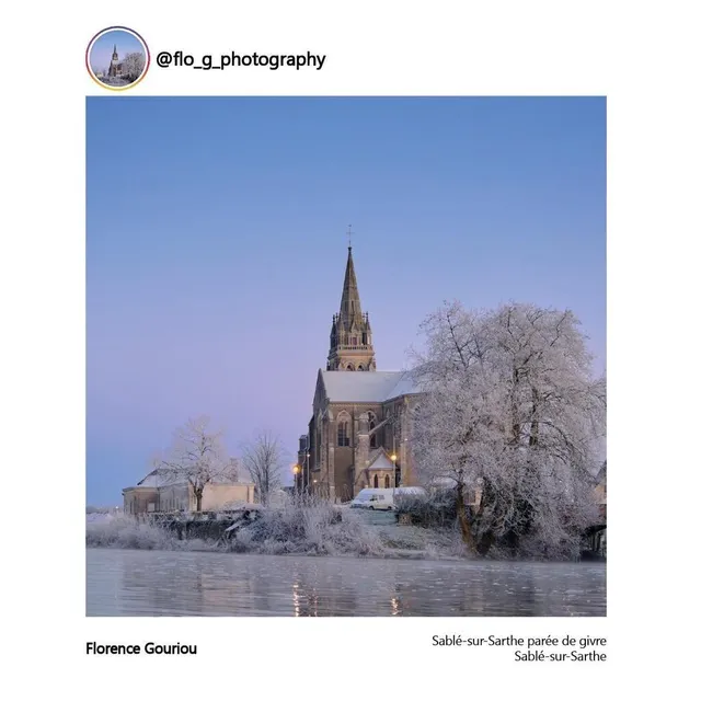photo @flo_g_photography a été inspirée par sablé-sur-sarthe sous le givre.  ©  florence gouriou / conseil départemental de la sarthe.