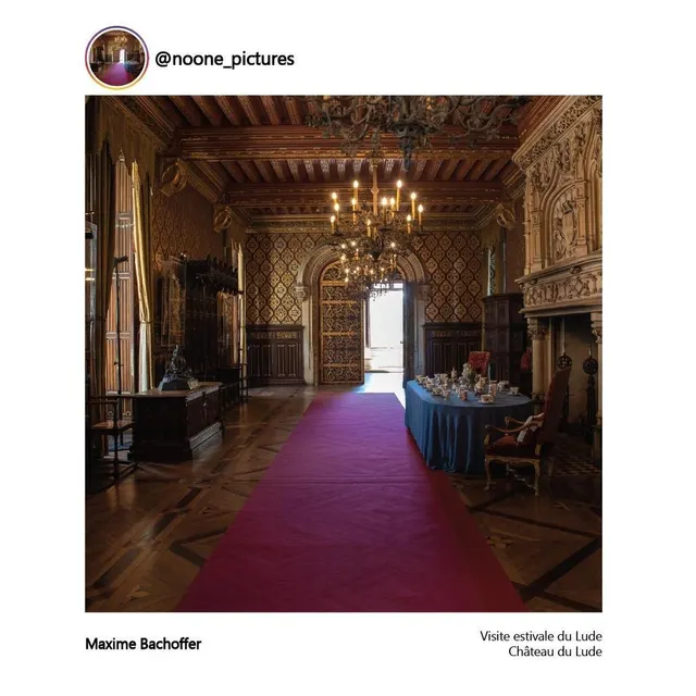 photo la visite du château du lude.  ©  maxime bachoffer / conseil départemental de la sarthe.