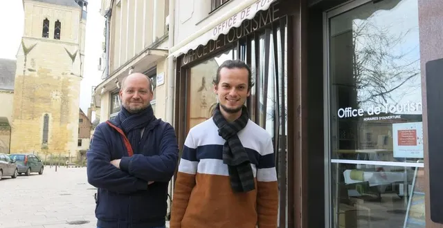 photo  benoît christen, directeur de l’office de tourisme, a présenté le nouveau poste créé à thouars : martin cousseau, chargé d’animation.  &copy;  co 