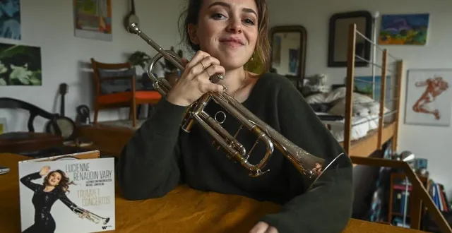 photo  le mans, mardi 10 janvier 2023. âgée de bientôt 24 ans, lucienne renaudin vary ?a sorti en novembre 2022 un album de concertos pour trompette.  &copy;  le maine libre – denis lambert 