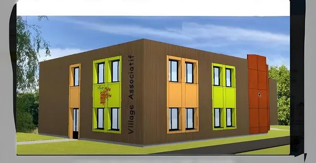 photo  le futur bâtiment du village associatif de flers, dans l’orne.  &copy;  cabinet jacques bouland 