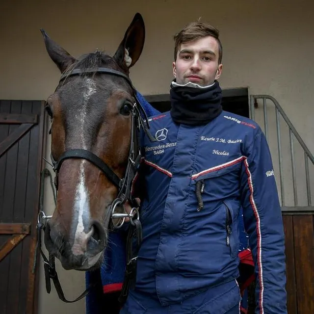 photo nicolas bazire, vainqueur du grand prix d’amérique.  ©  archives le maine libre – yvon loué