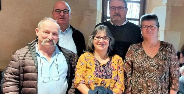 photo  de gauche à droite : didier coate, jean-luc prunier, martine janvier, didier garnier et marie-christine prunier.  &copy;  ouest-france 