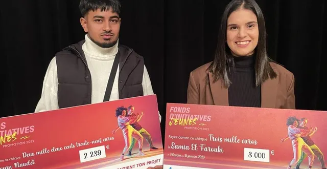photo  samia el farouki et nirosan naudet, dit niros, sont deux des trois lauréats du fonds initiatives jeunes de la ville qui offre un coup de pouce pour accompagner les projets des alençonnais de 16-25 ans.  &copy;  ouest-france 
