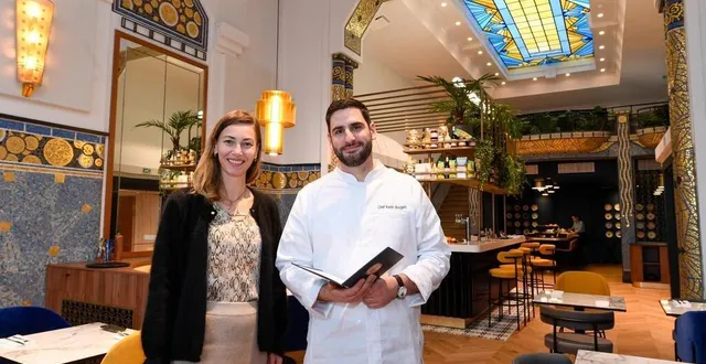 photo  angers, le 17 janvier 2023. la directrice carole jouan et le chef kévin bougard attendent avec impatience les premiers clients du restaurant odorico.  &copy;  laurent combet 