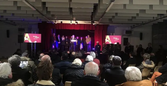 photo  frédéric leveillé a présenté ses vœux aux élus de terres d’argentan, aux entrepreneurs et aux représentants des forces de l’ordre.  &copy;  ouest-france 