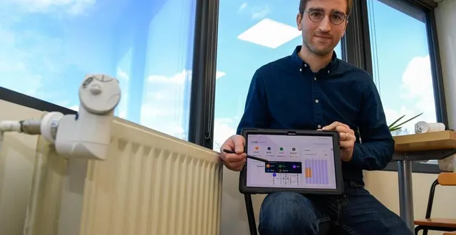 photo  angers, lundi 16 janvier 2023. cofondé par maxence chotard, eisox a déployé 10 000 têtes thermostatiques depuis 2018.  &copy;  co – laurent combet 