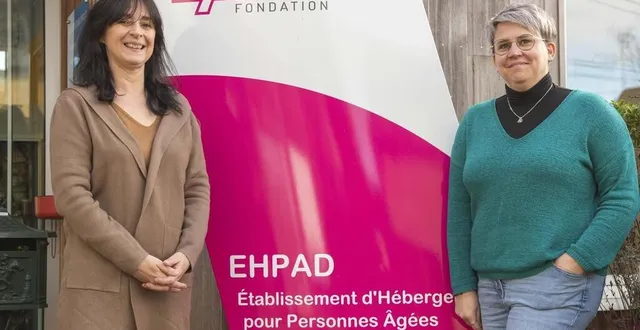 photo  l’ehpad du tusson dirigé par nadia guillon (à g.) va accueillir une halte relais à compter du lundi 30 janvier 2023.  &copy;  le maine libre 