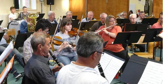 photo  pour la société musicale de beaumont, 2022 restera une année inoubliable.  &copy;  archives ouest-france 