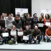 photo  les stagiaires ont reçu leurs diplômes, en présence des maîtres d’apprentissage et des enseignants. 