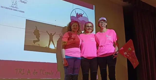 photo  les membres du tri a de l’espoir ont raconté leur aventure et fait le bilan du rose trip maroc 2022, vendredi 20 janvier, en soirée, salle de l’accla d’aigné. elles sont déjà prêtes à repartir pour le rose trip sénégal en 2025.  &copy;  le maine libre 