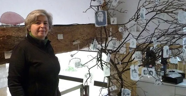 photo  evy cohen dans son atelier.  &copy;  ouest-france 