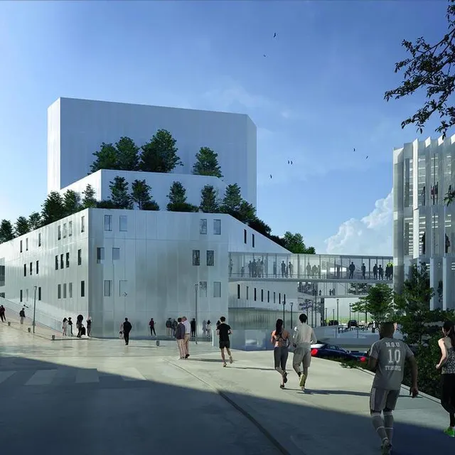 photo le nouveau visage du palais des congrès a été dévoilé.  ©  agence guervilly-mauffret