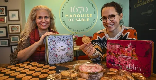 photo  chaque année, 91 tonnes de petits sablés sortent des ateliers de la sablésienne, biscuiterie qui existe depuis 1962, dont amélie loret est la directrice et ophélie courbois, responsable de production.  &copy;  le maine libre – denis lambert 