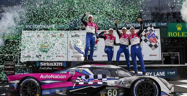 photo  l’acura n°60 était la plus rapide sur le circuit de daytona, une qualité qui lui a profité lors des multiples drapeaux jaunes en fin de course.  &copy;  lat images 