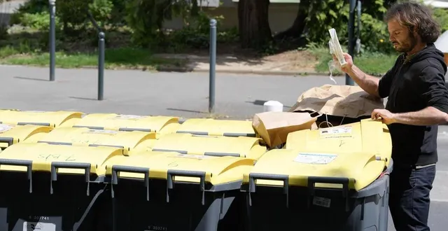 photo  les bacs jaunes remplaceront les sacs jaunes pour les particuliers à partir de 2024 dans la communauté de communes du pays sabolien. photo d’illustration.  &copy;  david ademas / archives ouest-france 