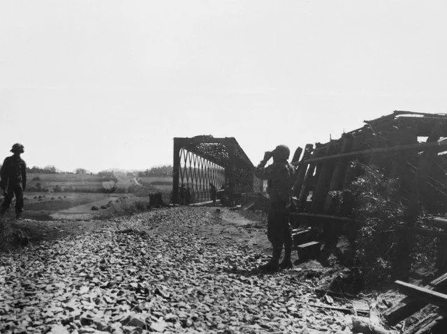 Une bataille féroce s’est nouée de part et d’autre du pont de Pruniers les 8 et 9 août 1944. DR photo une bataille féroce s’est nouée de part et d’autre du pont de pruniers les 8 et 9 août 1944. © dr