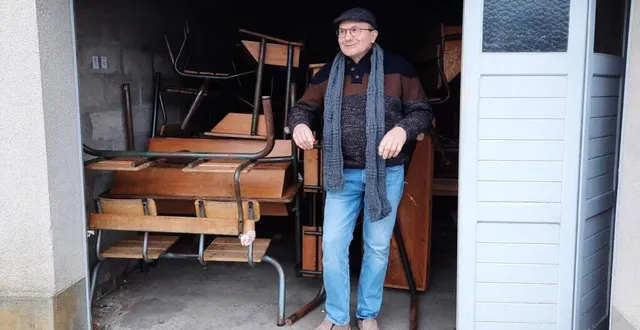 photo  remisés dans le garage de l’école, les pupitres, qui ont déjà tous trouver preneur, seront à retirer sur place samedi matin.  &copy;  ouest-france 