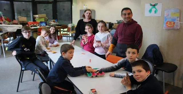 photo  mercredi, à l'accueil loisirs, les jeux de société étaient d'actualité.  &copy;  ouest-france 