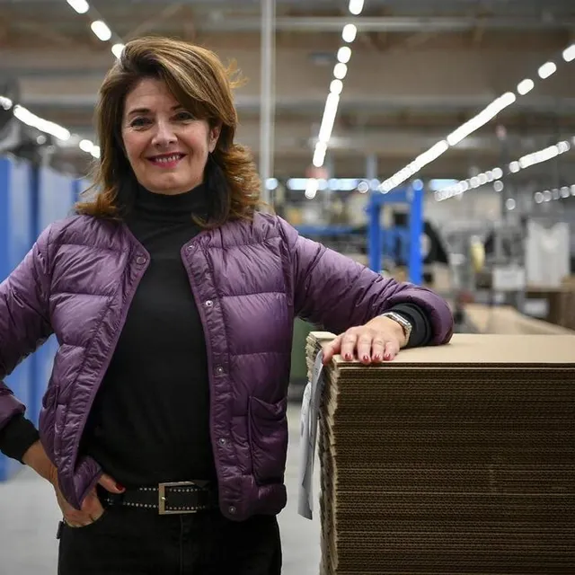 photo louailles, 23 décembre 2021. sylvie casenave péré, présidente du groupe posson packaging.  ©  archives le maine libre – yvon loué