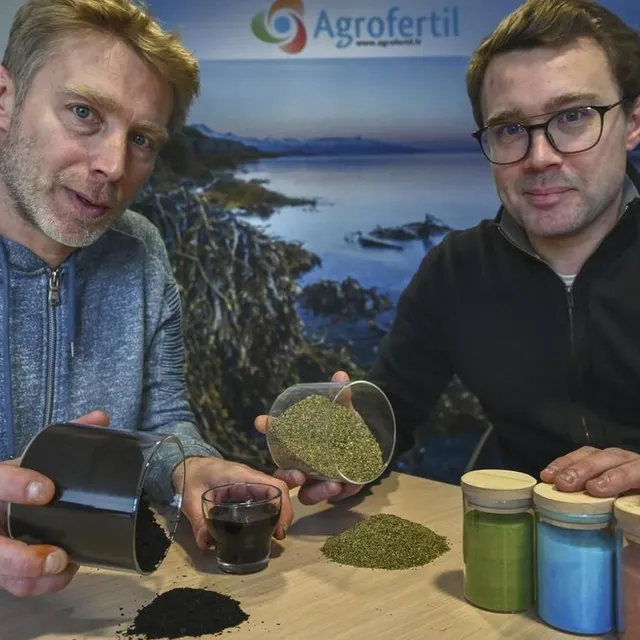 photo allonnes, lundi 9 janvier 2023. olivier et matthieu jousse ont repris en 2012 l’entreprise familiale agrofertil, spécialisée dans la commercialisation d’extraits d’algues fertilisants.  ©  le maine libre – denis lambert