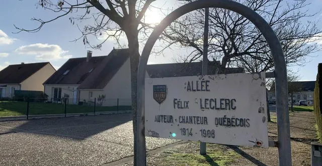 photo  à la flèche, les rues des quartiers sont à thème. ici, le québec est à l’honneur.  &copy;  ouest-france 