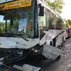 photo  un accident entre un car scolaire et une voiture s’est produit le jeudi 12 mai 2022, près d’argentan. 