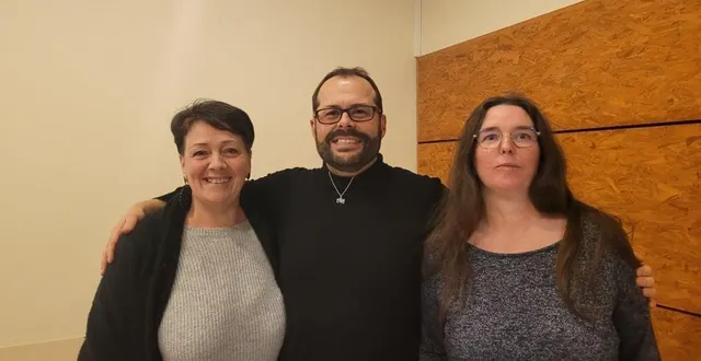 photo  christine despres, nicolas bouchereau et sandrine chaslin composent le premier bureau de livres en fête 72.  &copy;  le maine libre 