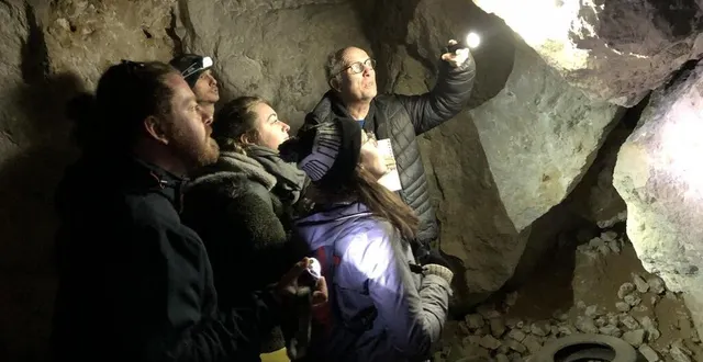 photo  l’hiver, les chauves-souris hibernent dans les nombreuses anciennes carrières de tuffeau que l’on trouve dans le sud sarthe.  &copy;  ouest-france 