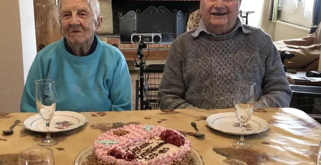 photo  marguerite et jam brosse se sont mariés le 21 février 1953.  &copy;  le maine libre 