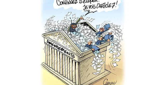 photo  les débats qui s’enlisent à l’assemblée nationale inspirent chaunu.  &copy;  chaunu 