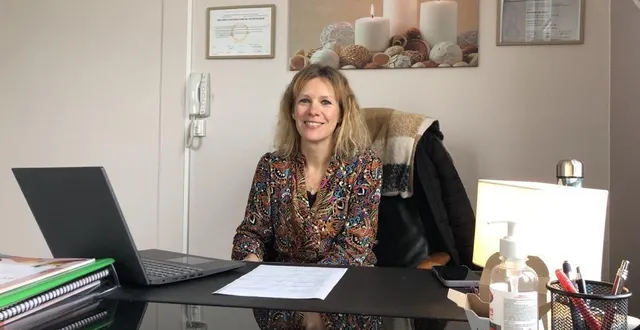 photo  laëtitia tirel, 42 ans, a ouvert son cabinet à écouché-les-vallées en février 2023.  &copy;  ouest-france 