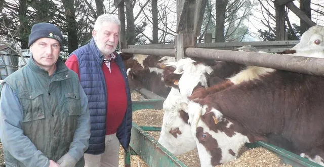 photo  de gauche à droite ; bruno lecroc, éleveur de saosnoise à dangeul et dominique heuzé.  &copy;  ouest-france 