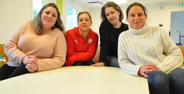 photo  jeudi 23 février, les quatre nounous de mareil-sur-loir terminent l’aménagement de la nouvelle mam. la réouverture se fera dès lundi prochain.  &copy;  le maine libre 