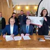 photo  une convention a été signée jeudi 23 février 2023, entre la fondation du patrimoine et le parc naturel normandie-maine. 