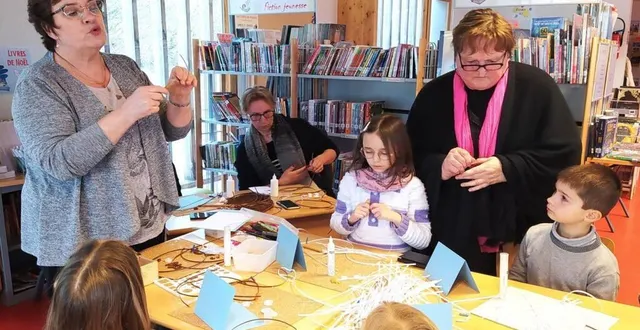 photo  myriane lefèvre est monitrice de quilling à la médiathèque.  &copy;  ouest-france 