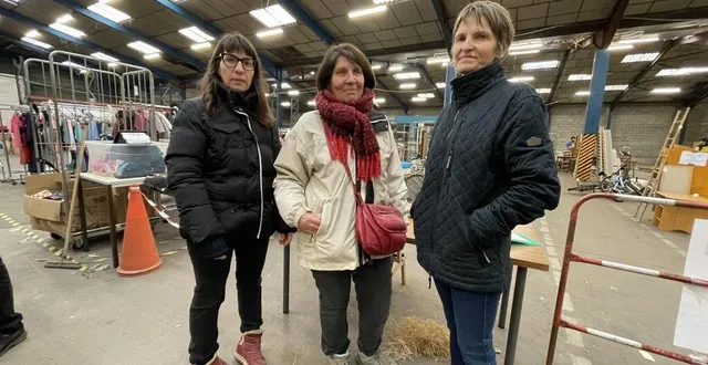 photo  laurence roussel, directrice, monique boutrand, présidente et martine lalevée, administratrice de la ressourcerie de l’île.  &copy;  ouest-france 