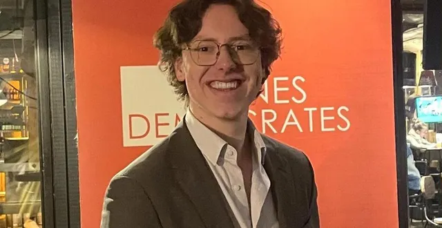 photo  maxime thébaud a été élu président des jeunes démocrates des pays de la loire en février 2023.  &copy;  dr 