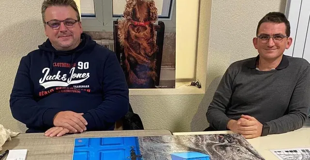 photo  gilles murail (à gauche) et jérôme paineau sont deux membres actifs de l’association art et fléchir.  &copy;  le maine libre 